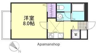 フラッツァ水江 C棟【2階】の間取り