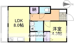 ソレイユⅡ【1階】の間取り