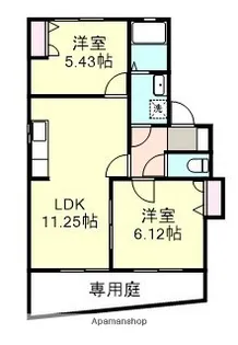 リバーシティー22 A【1階】の間取り