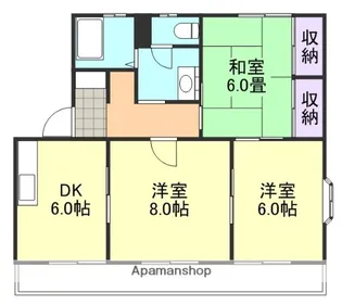 マンションみやび【1階】の間取り