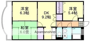 ファミーユK・A・YⅡ【3階】の間取り