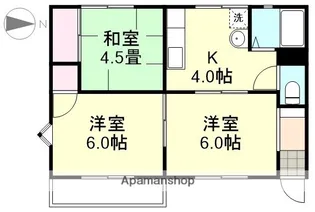 三宅コーポ【1階】の間取り