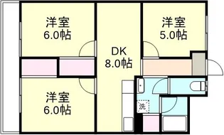 大建アーバンハイツ【4階】の間取り