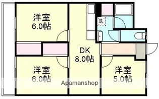 大建アーバンハイツ【4階】の間取り