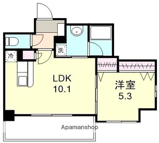 COCO川西町【8階】の間取り
