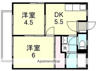 フラワータウンワイスリー【2階】の間取り