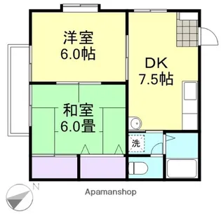 コーポマム B棟【2階】の間取り