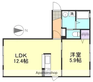 HERMOSA CASA B棟【1階】の間取り