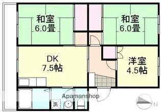マンション若松【3階】の間取り