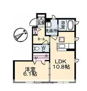 アッヴェニーレ A棟【1階】の間取り