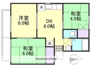 岡山県倉敷市玉島八島【アパート】の間取り