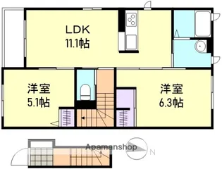 メゾンひかり A棟【2階】の間取り