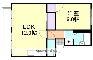 岡山県倉敷市日吉町【アパート】の間取り