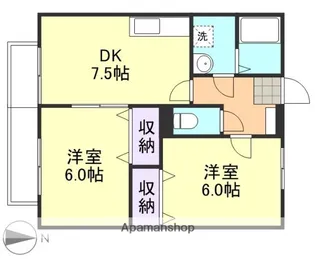 パティオD棟【2階】の間取り