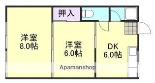 野田マンションC棟【1階】の間取り
