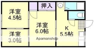 野田マンションC棟【2階】の間取り