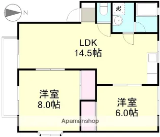 ロイヤルハイネス A【2階】の間取り
