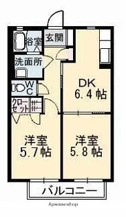 メゾン・アンジュ B棟【1階】の間取り