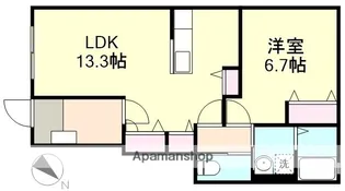 岡山県倉敷市東塚3丁目【アパート】の間取り
