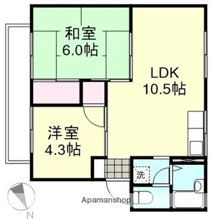 プレジール梶谷【2階】の間取り