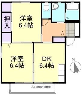 オール・ラヴィーヌ B棟【2階】の間取り