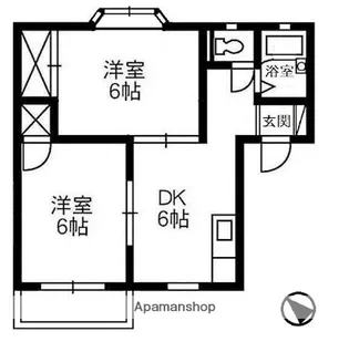 ファミール山岡【1階】の間取り