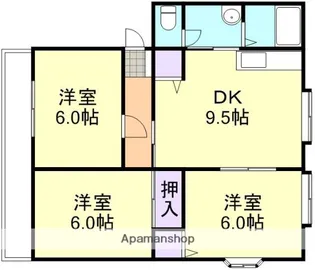 サンガーデン西富井 B棟【2階】の間取り
