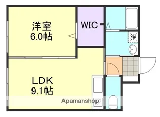シャトーピエーシャン【2階】の間取り