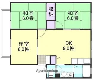 サンシャイン B棟【2階】の間取り