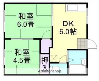 コーポ明和 A棟【1階】の間取り