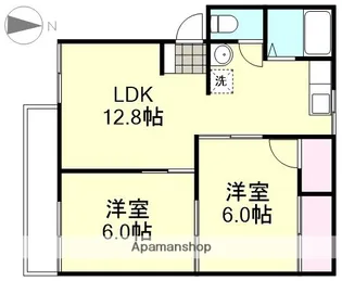 スバルハイツ B【2階】の間取り