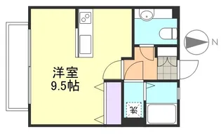 ビューティフルハイム A棟【1階】の間取り