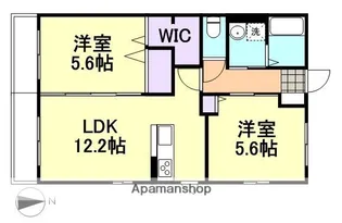 フローレンスⅡ【2階】の間取り