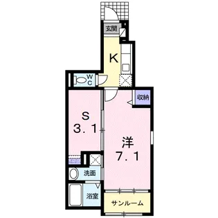アミーコ カーサ【101号室】の間取り