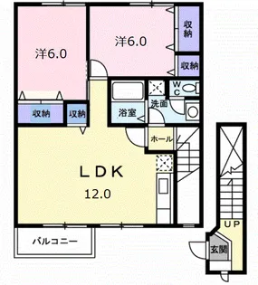 グランベリ−A【2階】の間取り
