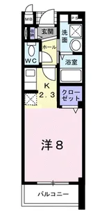 サン・スプリングメゾンA【3階】の間取り