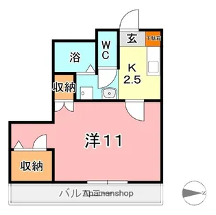 ブールブランシュ C【3階】の間取り