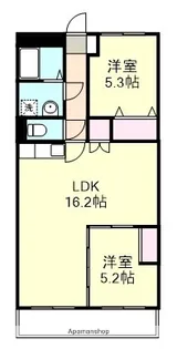 アンティム【3階】の間取り