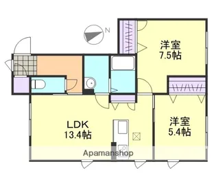 ベルブランシュ【1階】の間取り