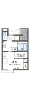レオパレスCOZY COURT【1階】の間取り