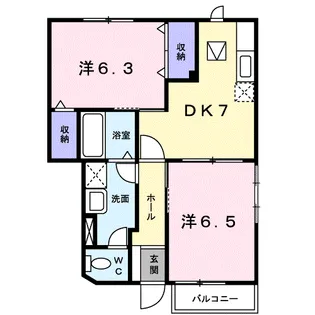 エクセレンス【1階】の間取り