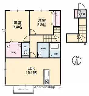 セリシール【2階】の間取り