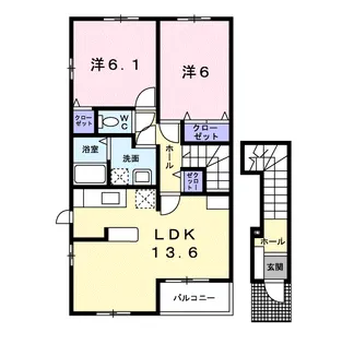ルージュ【2階】の間取り