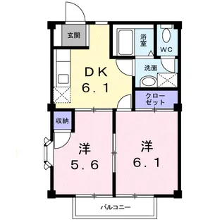 グリーンパークⅡ【2階】の間取り