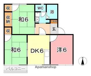 メゾン日笠山【2階】の間取り