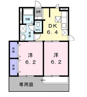 グランヴィア片島【1階】の間取り