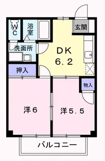 サンシティ臼井A【2階】の間取り