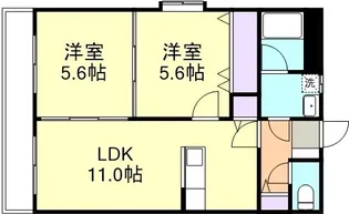 クレールコートⅡ【2階】の間取り