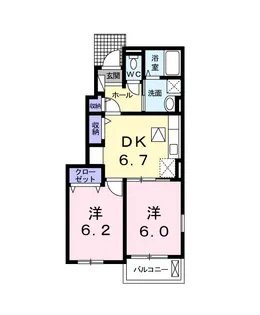 LAVERT Ⅱ【1階】の間取り