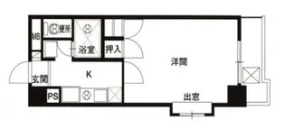 恒和レジデンス【107号室号室】の間取り